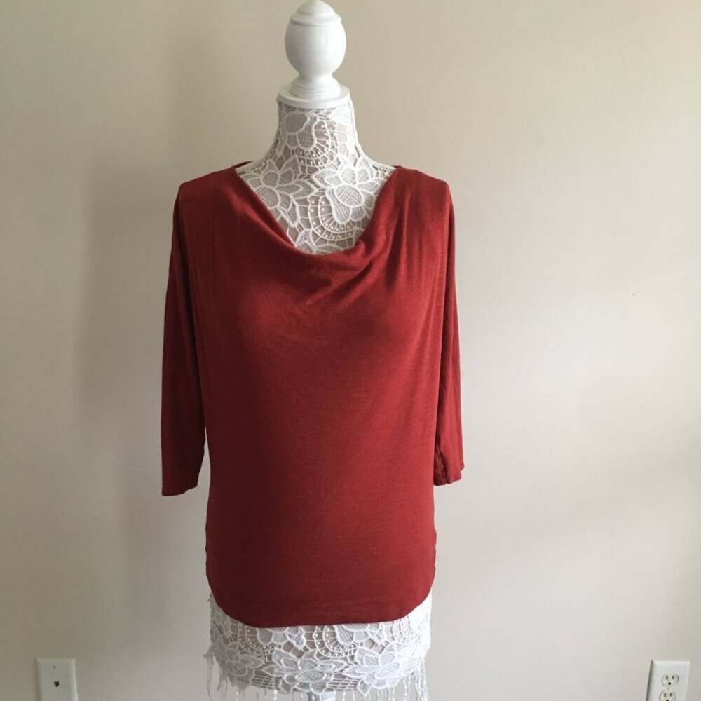 Rachel Zoe red T-shirt blouse